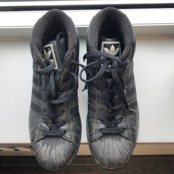 Adidas Shoes - Adidas Hard Shell Hi-Tops